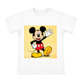Retro Pop Art Mickey Mouse Waving Men's Custom Cotton T-Shirt front [ai-pod:02ce38db79a9d8b5019f70f89d427148]