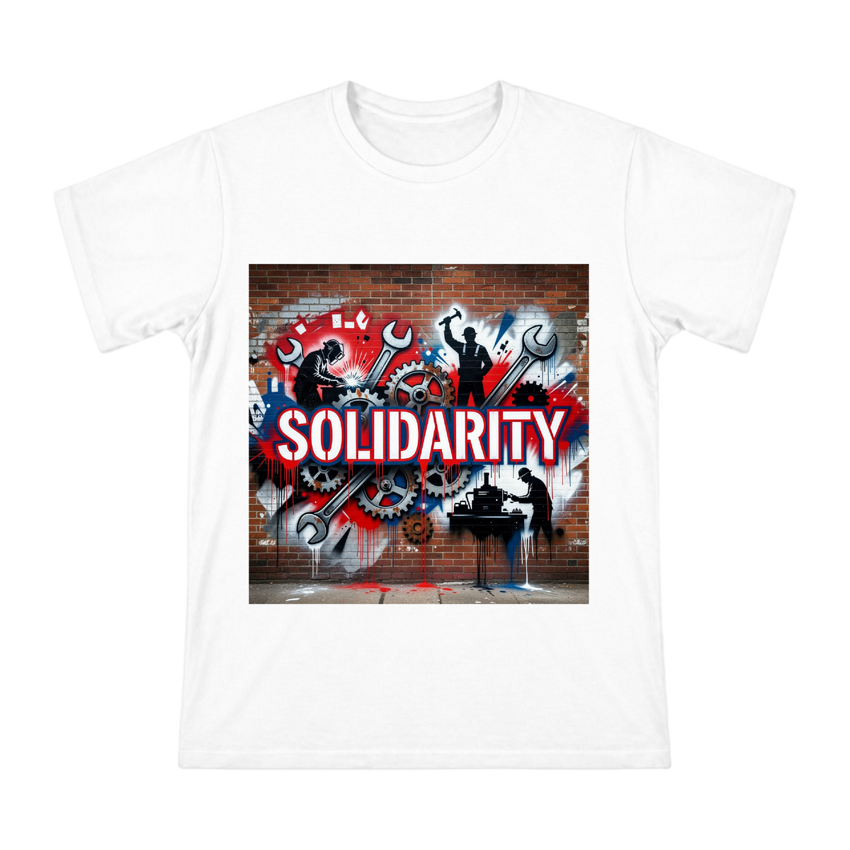 Solidarity Industrial Graffiti Men's Short Sleeve T-Shirt front [ai-pod:6518966122b7232a8f68d79de729ba91]
