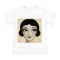 Jazz Age Retro Flapper Portrait Men's Custom T-Shirt front [ai-pod:8f0a5abbcfbe10aa52b99574642d3167]