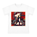 May Day Retro Industrial Worker Silhouette Print Men's Cotton T-Shirt front [ai-pod:c8d5a3b91fcae6b35069f8a672b55247]
