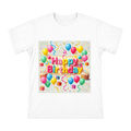 Happy Birthday 3D Balloon and Cake Party Print Men's Short Sleeve T-Shirt front [ai-pod:772fe40d00663c4b3cc41adc9beb4e69]