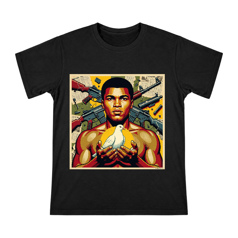 Peace Guardian Pop Art Men's Custom T-Shirt front [ai-pod:91bbc9b7d678d757473a6ad4e5f58242]