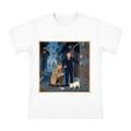 Tintin and Zhang Chongren Detective Adventure Retro Illustration Men's Cotton T-Shirt front [ai-pod:e55340a2c1082500f2b0fdfe2aff59c7]