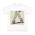 Vintage Betty Boop Style Legs and Mary Jane Heels Illustration Men's Short Sleeve T-Shirt front [ai-pod:58338e779f189b98c125e60a7ad39f66]