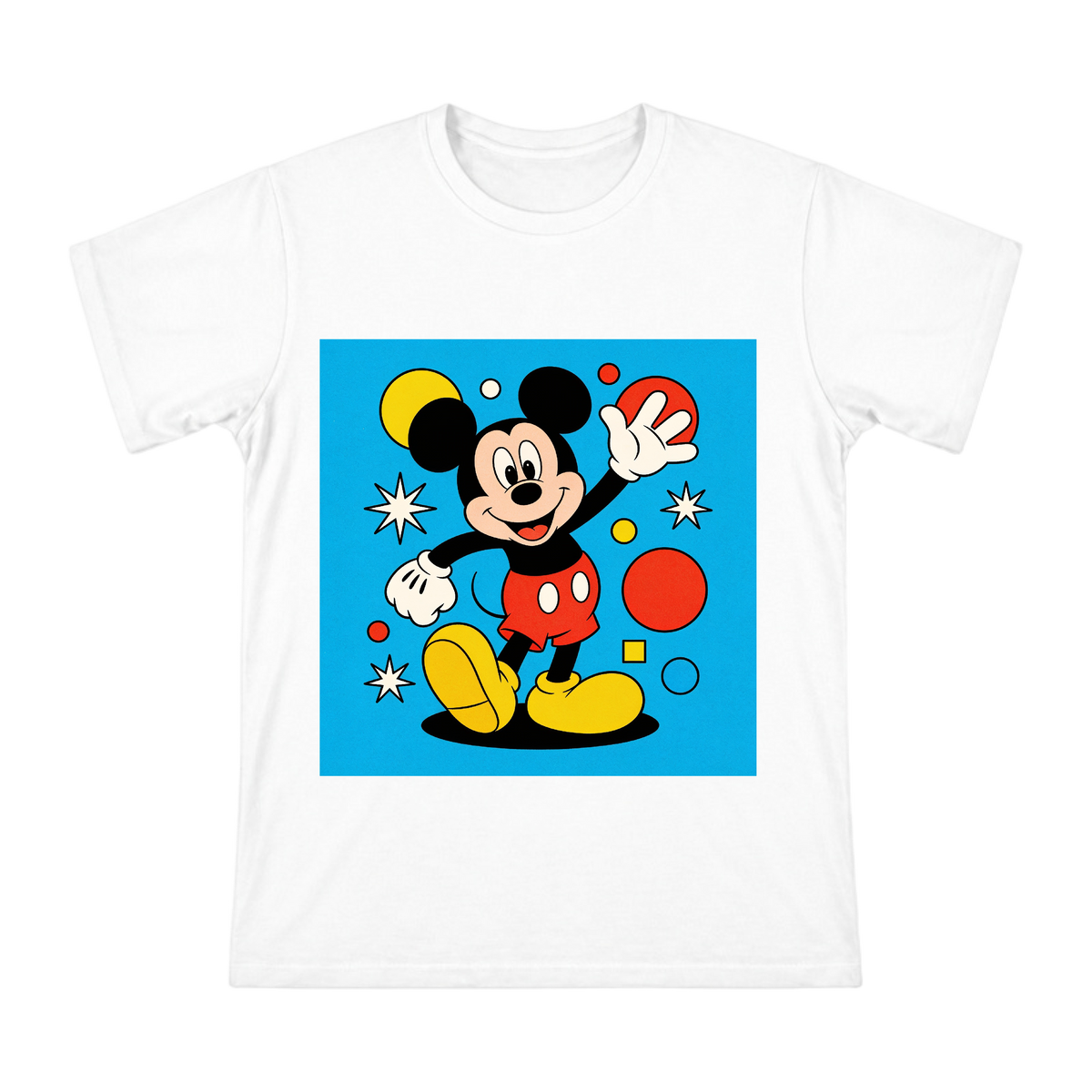 Classic Mickey Mouse Retro Pop Art Geometric T-Shirt front [ai-pod:e46a2f99e0545a7829d3f564b99c7ac0]