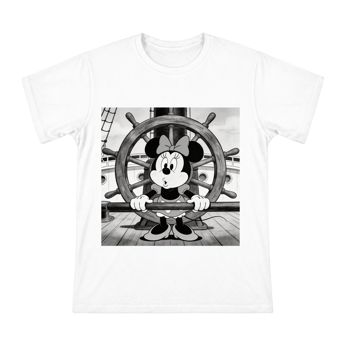 Vintage Steamboat Minnie Mouse Illustration Men's Short Sleeve T-Shirt front [ai-pod:8e2740134f91cdc594069d30b835a269]