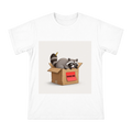Deadline-Escaping Raccoon Vector Illustration Men's Short Sleeve T-Shirt front [ai-pod:b81185f90b87b23f8ce84316e49ac71b]