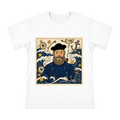 Retro Nautical Captain Illustration Men's Cotton T-Shirt front [ai-pod:e1c0d3f24f251510d84d8ffb6b18b238]