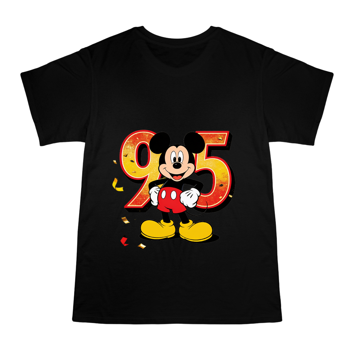 Mickey Mouse 95th Anniversary Celebration Men's Custom T-Shirt front [ai-pod:ddb152a8d825bf73cf48946863d1c104]