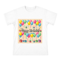 Retro Pop Art Birthday Celebration T-Shirt front [ai-pod:0e42c978215fc595ea0389259d4c2a55]