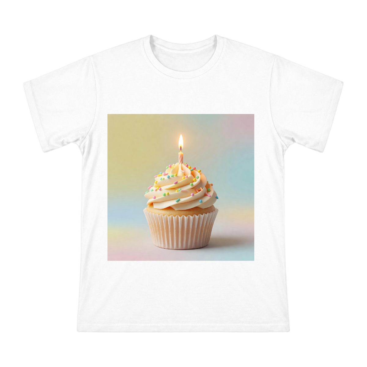 Birthday Cupcake with Cream Swirls Men's Short Sleeve T-Shirt front [ai-pod:3e4d8d675919f3aace203864b88c3467]