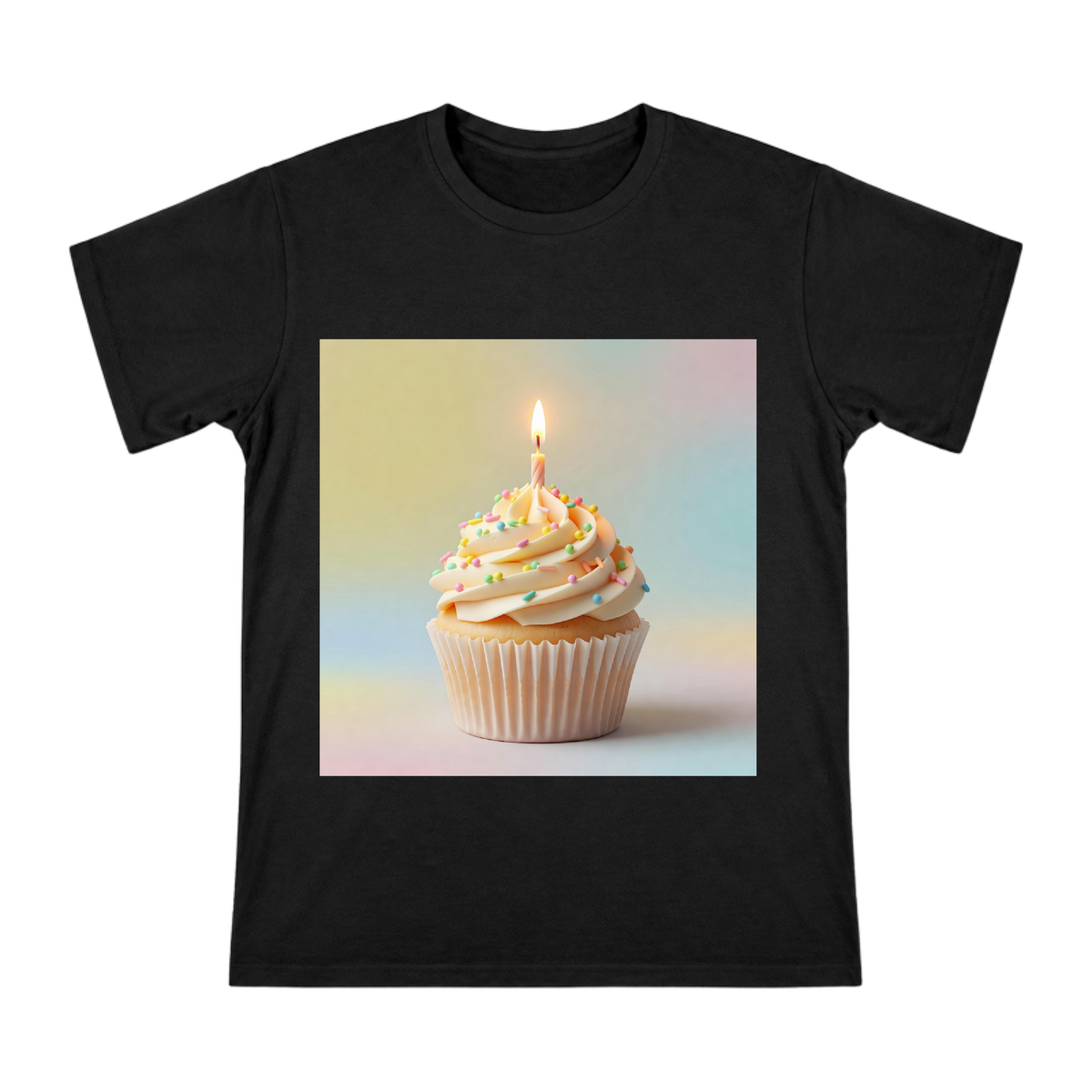 Birthday Cupcake with Cream Swirls Men's Short Sleeve T-Shirt front [ai-pod:d17d65dcc1d6a31d215f296a68e9d536]