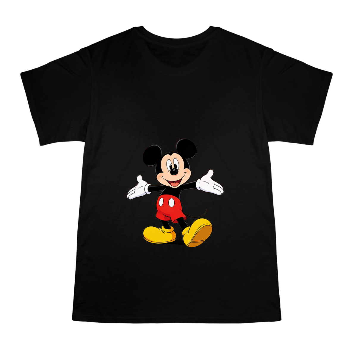Classic Mickey Mouse Welcome Pose Men's Cotton T-Shirt front [ai-pod:3517328c8ac9111db91009c2ab6843ff]