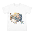 Lazy Afternoon Hobby Corner Watercolor Illustration Men's Cotton T-Shirt front [ai-pod:eef0461d5e6675b0bafbc8c71f11ddbb]