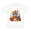 Cute Raccoon Eating Caramel Apple Halloween Illustration Men's Short Sleeve T-Shirt front [ai-pod:4f7fed293efeadb34ef1d68192be9d2a]