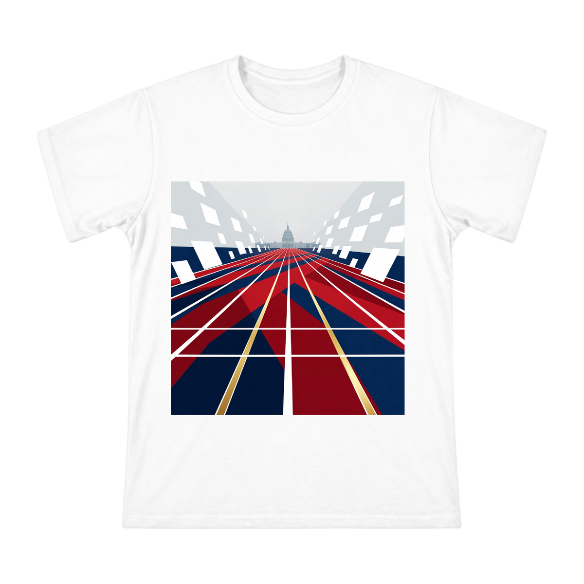 US Capitol Election Track Vector Art Men's Short Sleeve T-Shirt front [ai-pod:be839d594399f9f9bfe4ff61f95a4062]