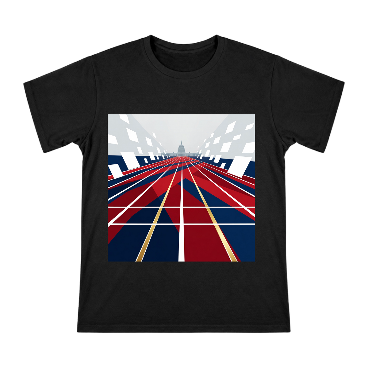 US Capitol Election Track Vector Art Men's Short Sleeve T-Shirt front [ai-pod:83790c1ad1ef0d0d054d6f1f4d0c17bf]