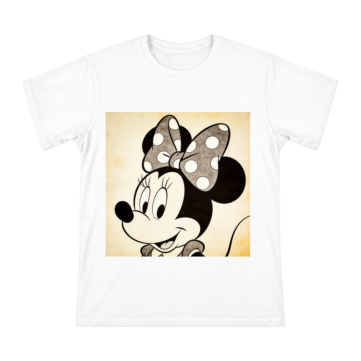 1928 Vintage Minnie Mouse Polka Dot Bow Custom Men's T-Shirt front [ai-pod:bb65f7766e4e087fcd7ce094261b2c4c]
