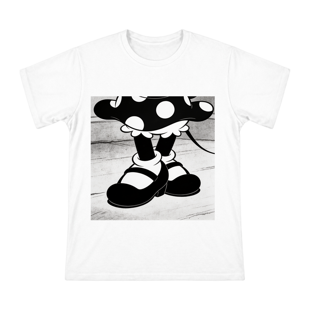 Vintage Minnie Mouse Mary Jane Shoes Illustration Men's Short Sleeve T-Shirt front [ai-pod:3b3182ed9699a84ca6fbe4518a8ec385]