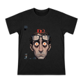 Low Battery Warning: Exhausted Office Worker Comic Art Men's T-Shirt front [ai-pod:b985f333869a6bd3b688890a758bc709]