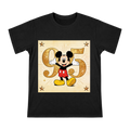 Mickey Mouse 95th Anniversary Gold Celebration Illustration Men's Short Sleeve T-Shirt front [ai-pod:7c25b0f12d22df1ffd2a1e364febedbe]