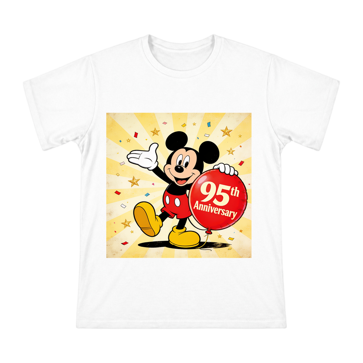 Mickey Mouse 95th Anniversary Balloon Illustration Men's Short Sleeve T-Shirt front [ai-pod:070e6f680ef79b4367bc2636ca4afec5]