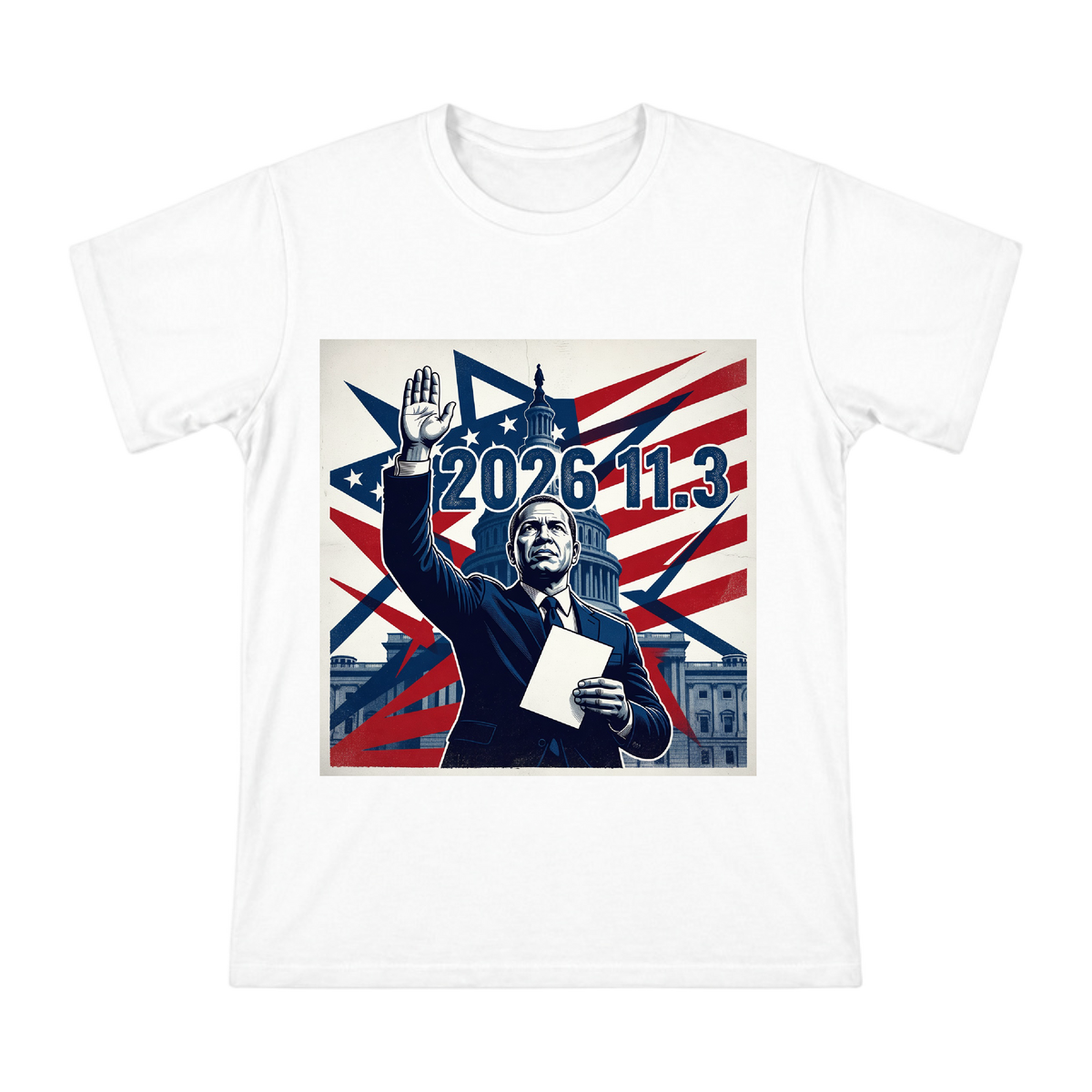 2026 Election Day Oath Retro Political Poster Men's Short Sleeve T-Shirt front [ai-pod:80c7efb0aa16051100cf254d4bf6bf0f]