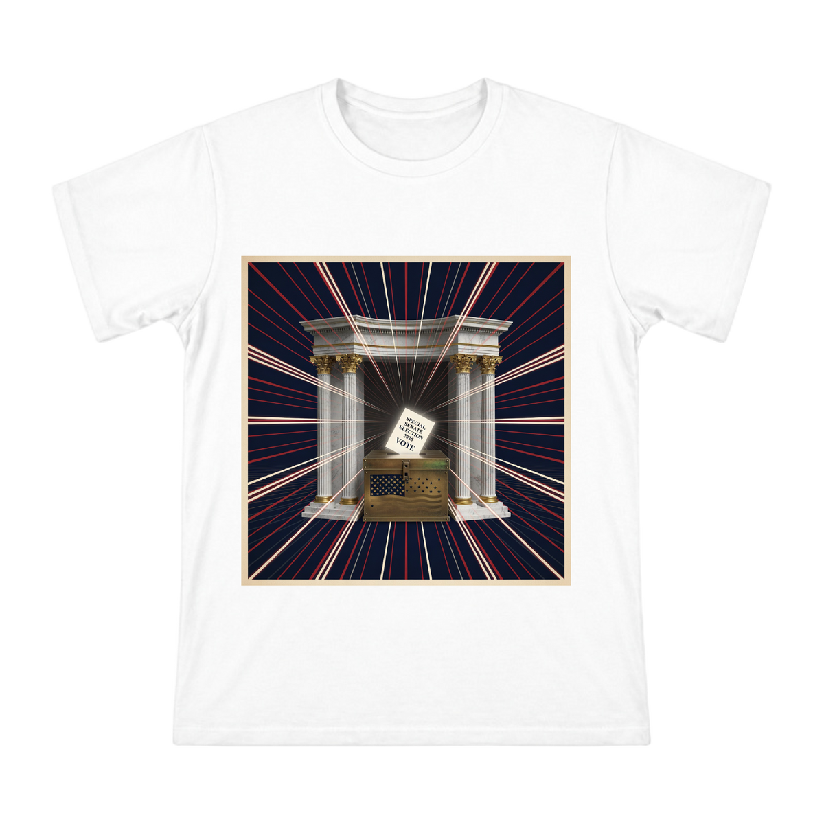 2026 Special Senate Election Vintage Political Poster Men's Cotton T-Shirt front [ai-pod:0d3f7922c8f3d10fa339c4d2d1470b03]
