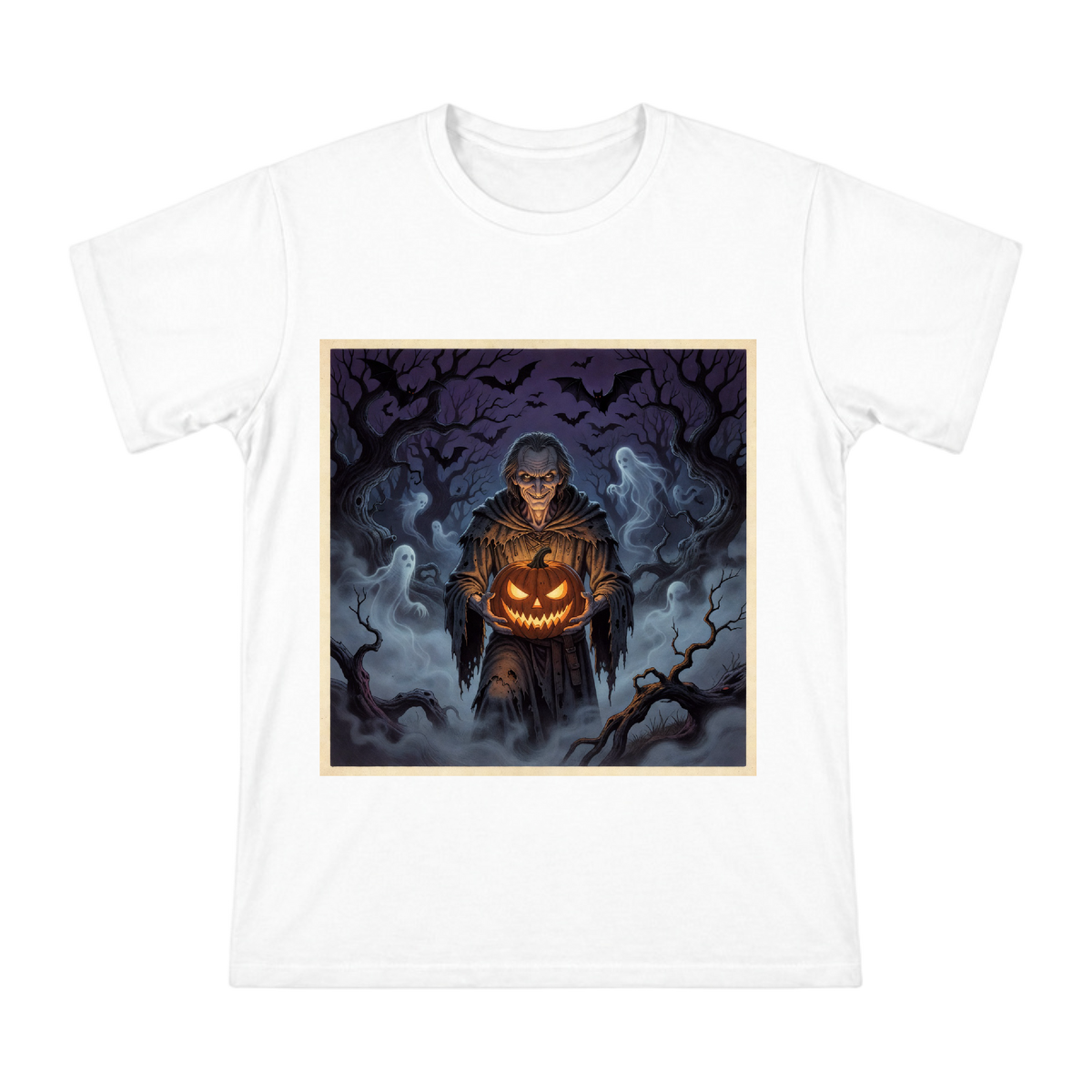 Stingy Jack Lantern Halloween Illustration Men's Cotton T-Shirt front [ai-pod:1c1b64a293dd5d2dfffc331d755b796b]