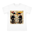 Retro Detective Duo Mirror Illustration Men's Short Sleeve T-Shirt front [ai-pod:2b13ff2a62c127319933f32cabc3d946]