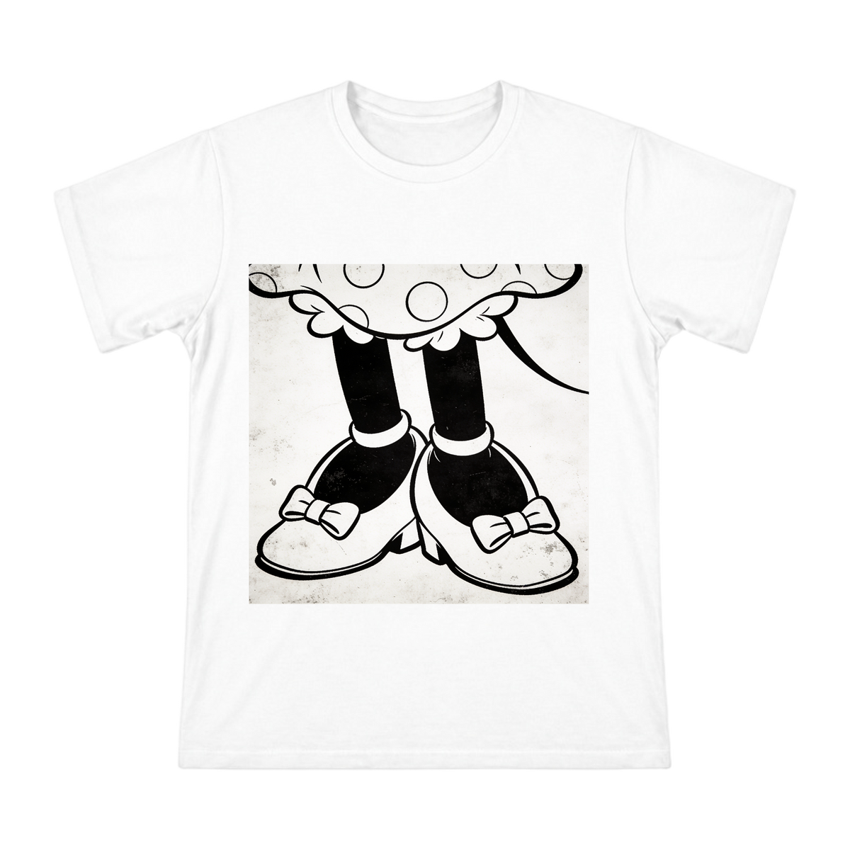 Vintage Mickey Minnie Mary Jane Shoes Line Art Men's Short Sleeve T-Shirt front [ai-pod:e5fe20712ec6d4fb926800ef0dc4cf58]
