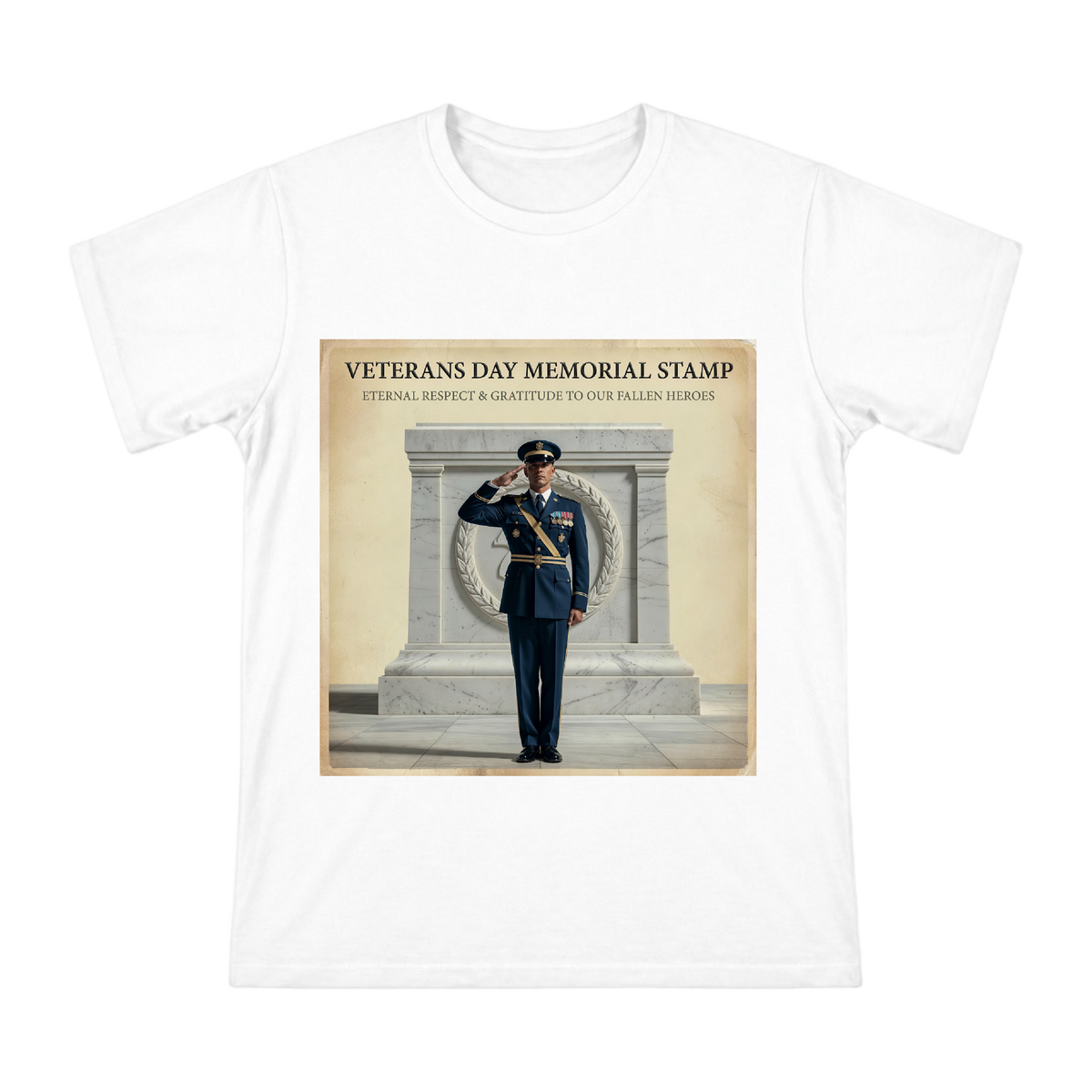 Salute to the Unknown Hero - Men's Heavyweight Cotton T-Shirt front [ai-pod:50ae36aaf0b88309a33bb3a699c75ee3]