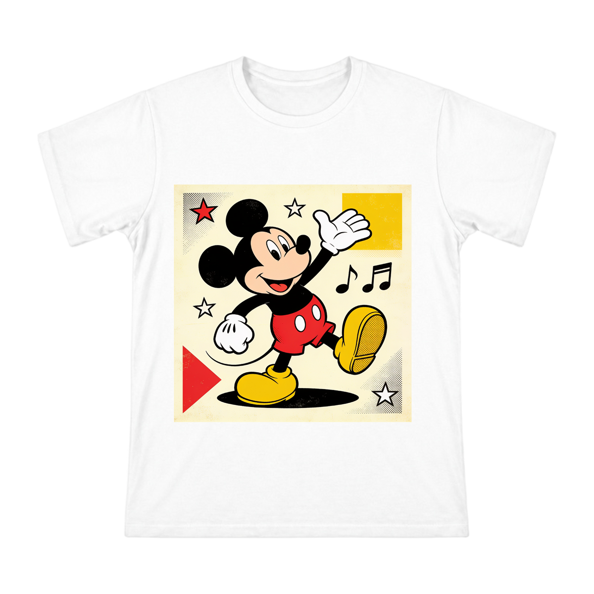 Retro American Comic Mickey Mouse Graphic Men's Cotton T-Shirt front [ai-pod:5542fc81b4971a1c42c23c93a7d3e89c]