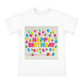 Happy Birthday 3D Balloon Typography Men's Custom T-Shirt front [ai-pod:9e91fcafaa0d614acffd000671e4ab35]