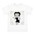 Retro Jazz Singer Black-and-White Cartoon T-Shirt front [ai-pod:7e14dbf72c213294143a1c80bdca5b04]
