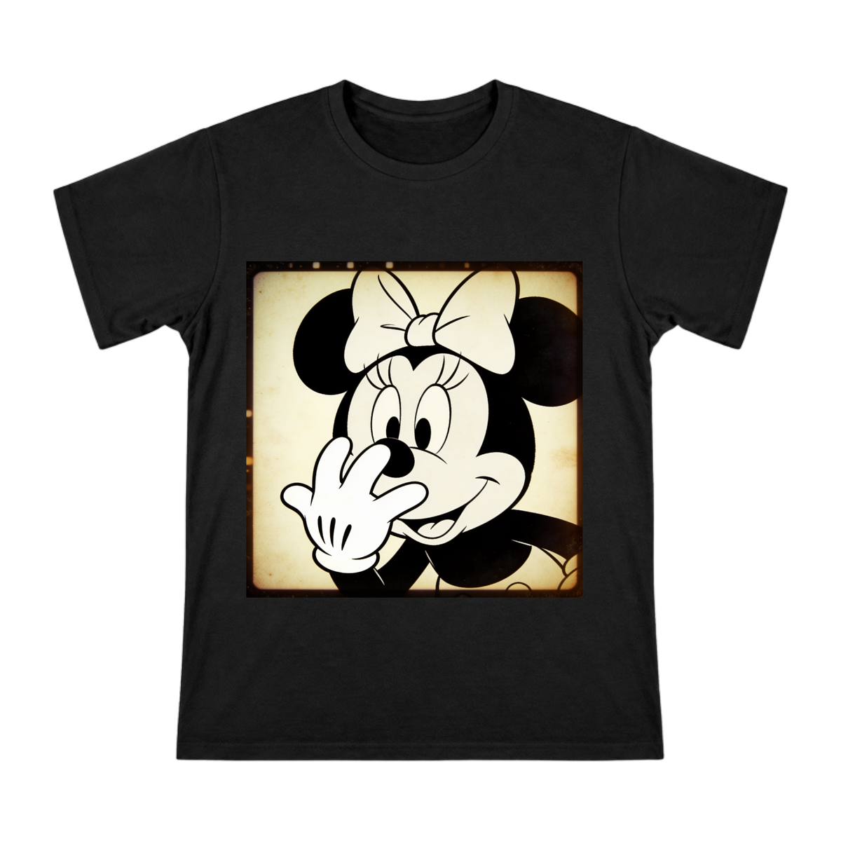 Vintage Minnie Mouse Vintage Film Texture Men's Short Sleeve T-Shirt front [ai-pod:d0e3cf1a24da2e42176d951047d24463]