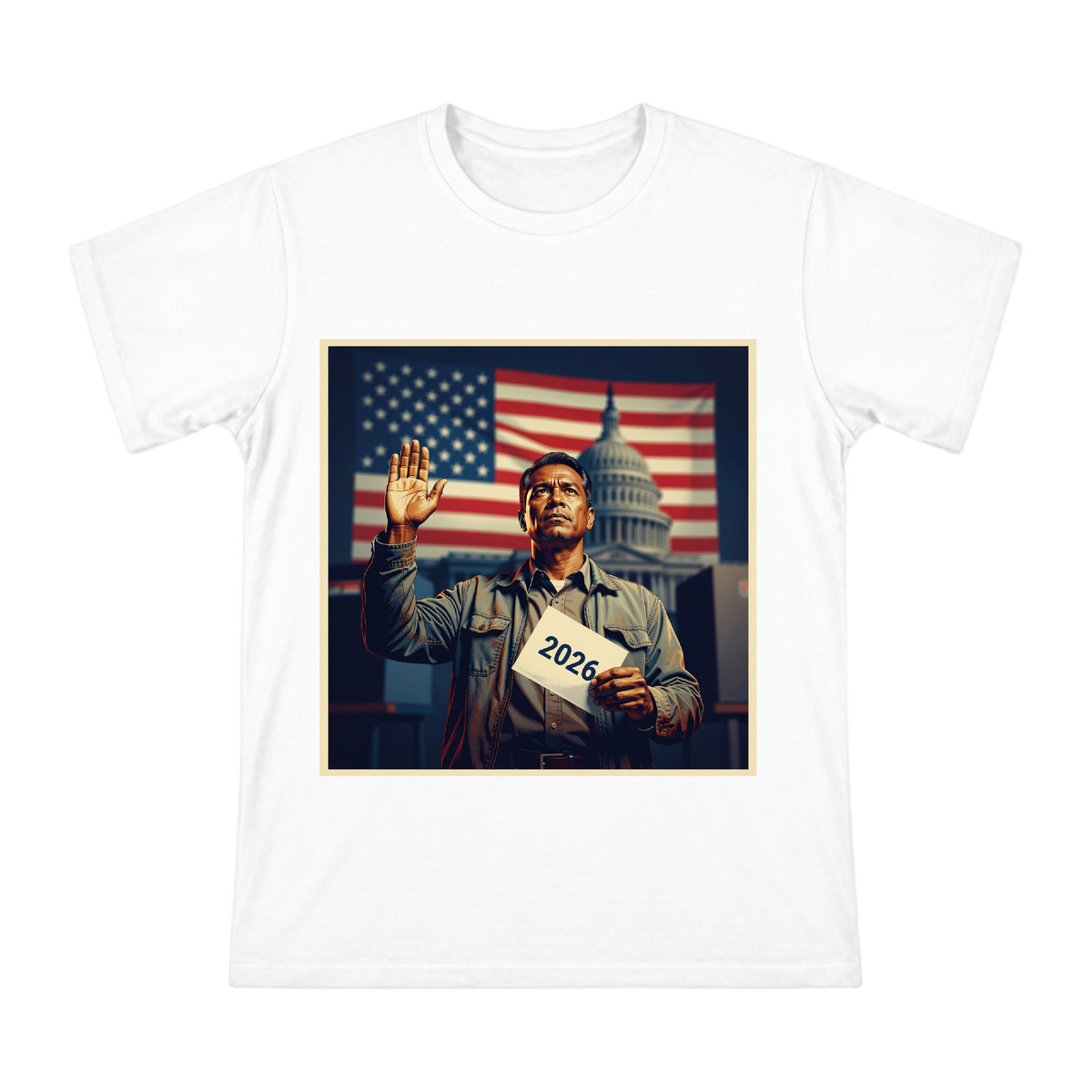 2026 Solemn Vow Voter Illustration Men's Heavyweight Cotton T-Shirt front [ai-pod:748564cc3b61a5facd3b55127d5ab6b4]