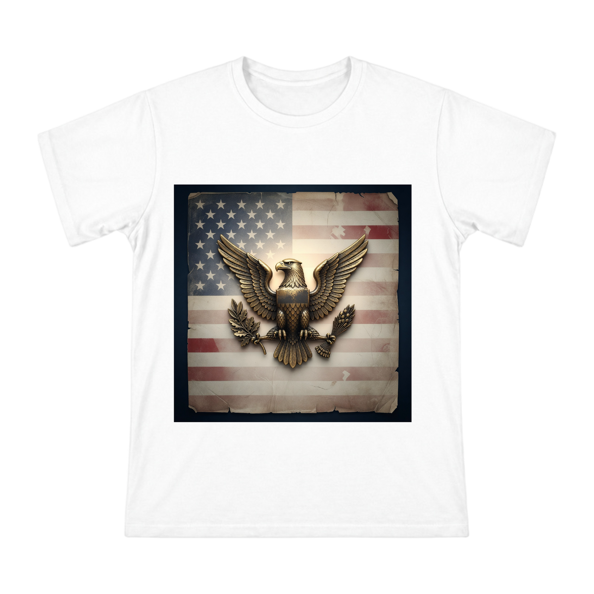 Vintage Brass Eagle Emblem Heavyweight Cotton T-Shirt front [ai-pod:159e79e2416d6efbb64ca6bfee772b4b]
