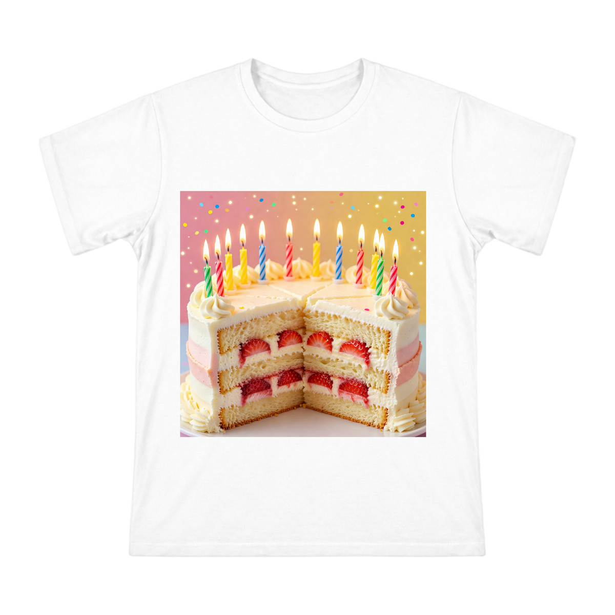 Strawberry Birthday Cake Slice Men's Custom Print T-Shirt front [ai-pod:c3afd698ad83d7a53c1f0b0a07ffe323]