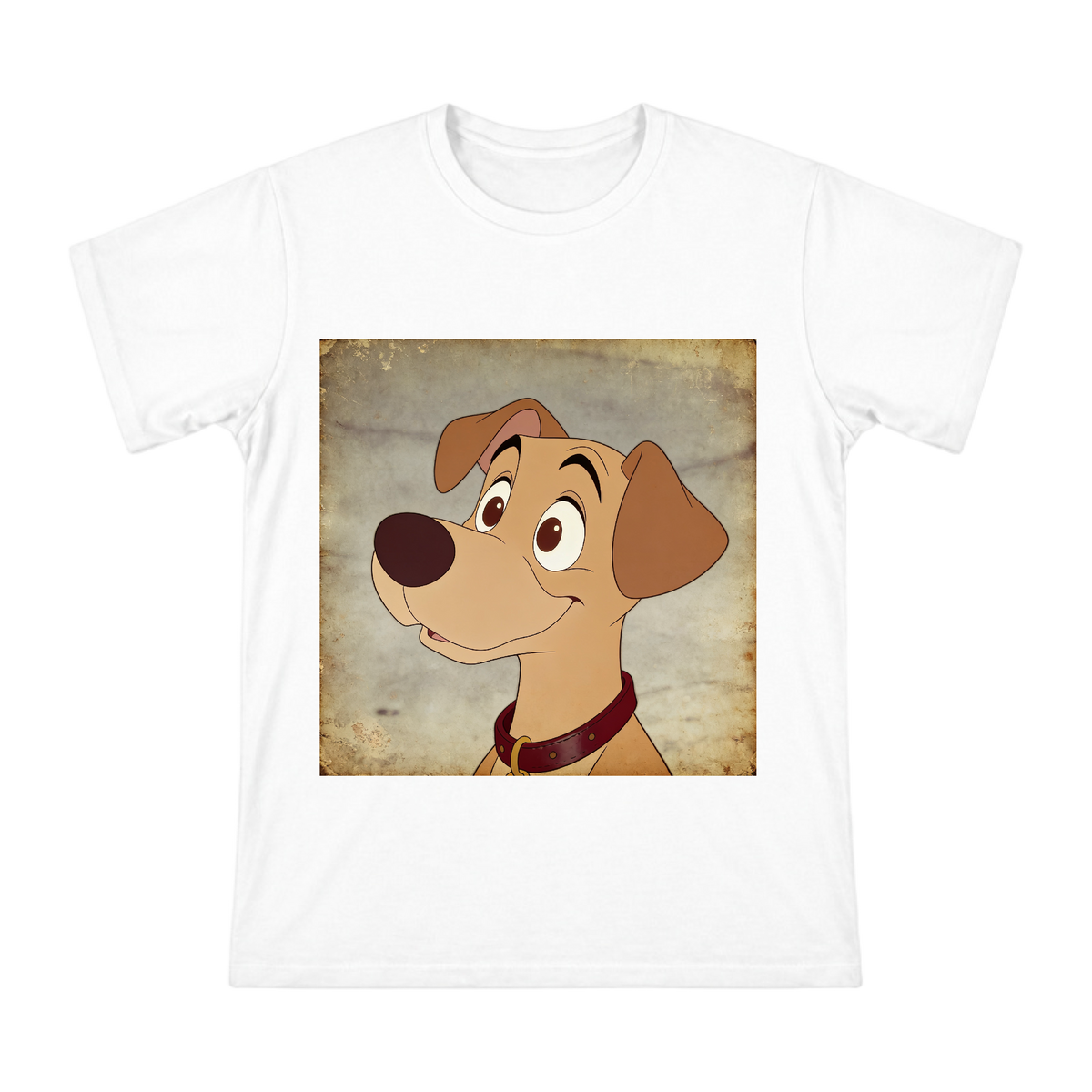 Vintage Cartoon Brown Puppy Head Men's Short Sleeve T-Shirt front [ai-pod:9deec539dc3e682cf5aa93078ee6fc94]