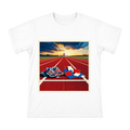 American Flag Running Shoe and Geometric Vote Pop Art Men's Custom T-Shirt front [ai-pod:de6b4382fc6296a413ef097556780ddf]