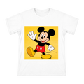Classic Mickey Mouse Waving Cartoon Print | Men's Heavyweight Cotton T-Shirt (Front-Print Only) front [ai-pod:3dc5b14da38ff65cd8b743c0db62f9f0]