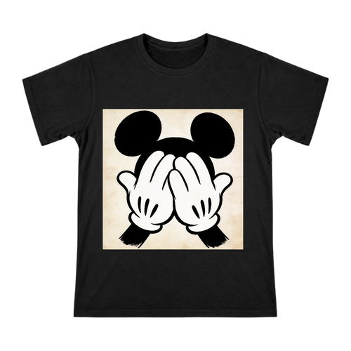 Vintage Mickey Mouse Glove Silhouette Men's Short Sleeve T-Shirt front [ai-pod:37a4b70554827b553bde42ec3ad357ac]
