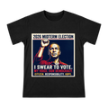 2026 Midterm Election Oath & Vote Retro Poster T-Shirt front [ai-pod:d8a1501e9b58e3c326aa57c1ab331048]