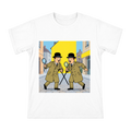 Clueless Detective Twins Retro Comic Men's T-Shirt front [ai-pod:c6b2e1ebf42d955e0ab475548062fb6c]