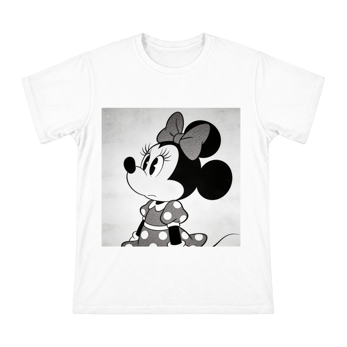 1928 Vintage Minnie Mouse Silhouette Men's Custom Print T-Shirt front [ai-pod:2e315fc22d899fe3c40ee44a014e44cc]