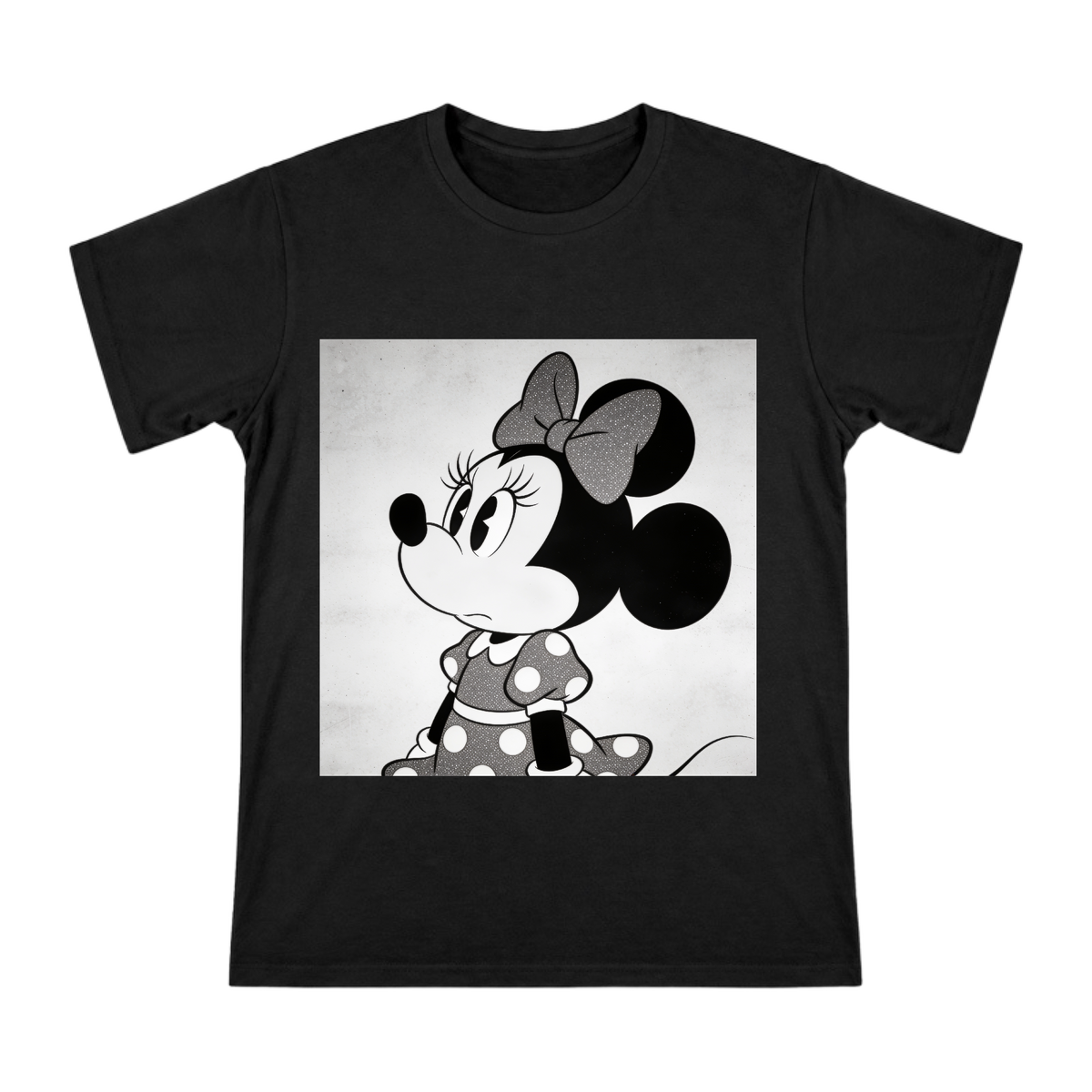 1928 Vintage Minnie Mouse Silhouette Men's Custom Print T-Shirt front [ai-pod:6a13ffe6569acf6cd15198da8a446246]