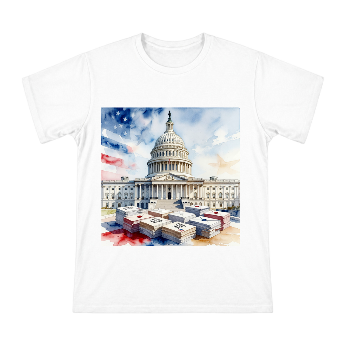 Vintage Capitol Ballots Illustration Men's Short Sleeve T-Shirt front [ai-pod:c3eededb25eb1547c5475e0a0ca2ac5b]