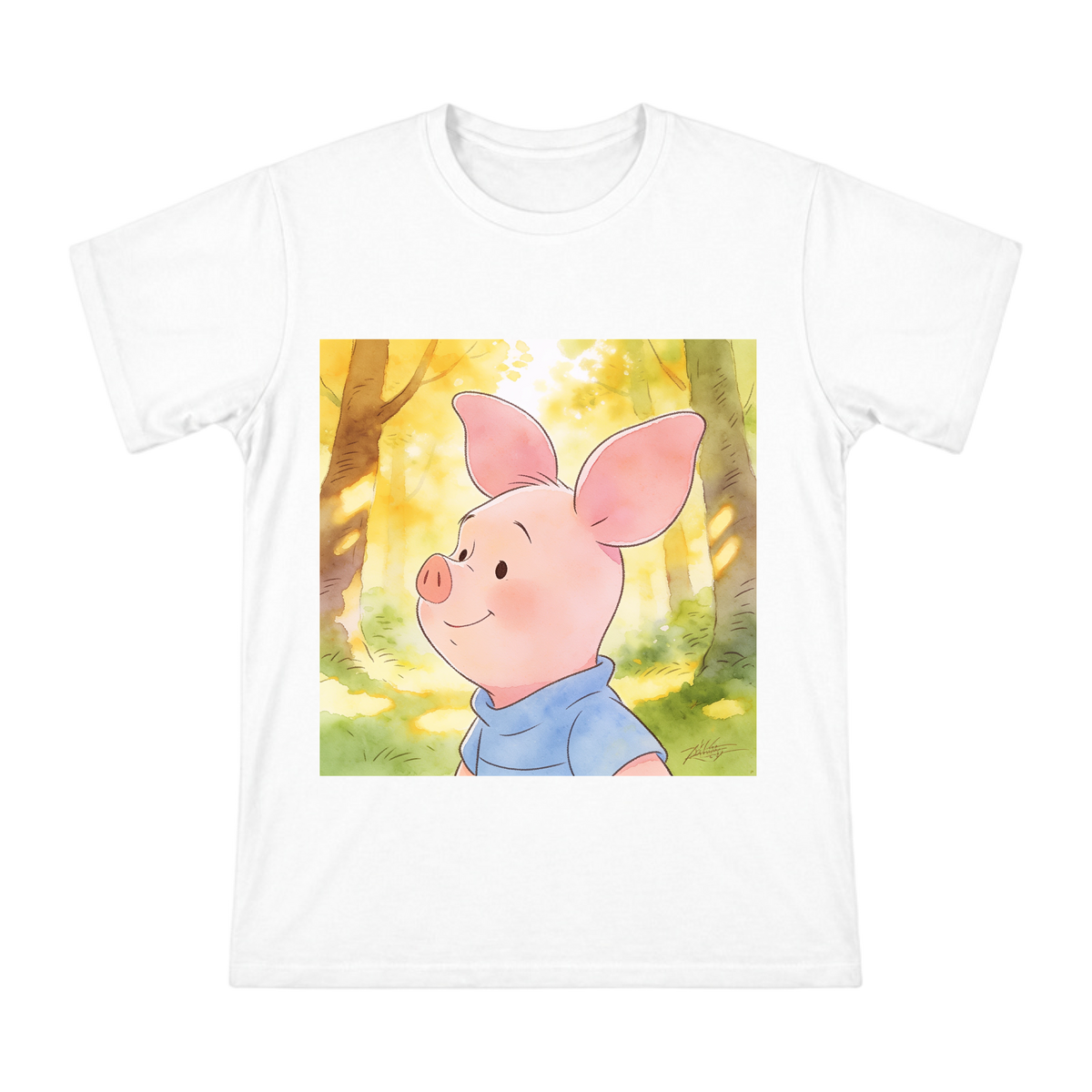 Watercolor Piglet Illustration Men's Short Sleeve T-Shirt front [ai-pod:e69948e13595eb84bff1fb3c24655d57]