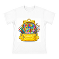 Colorful School Supplies Illustration Men's Short Sleeve T-Shirt front [ai-pod:1d55b6aa057c30881fadec825774f378]